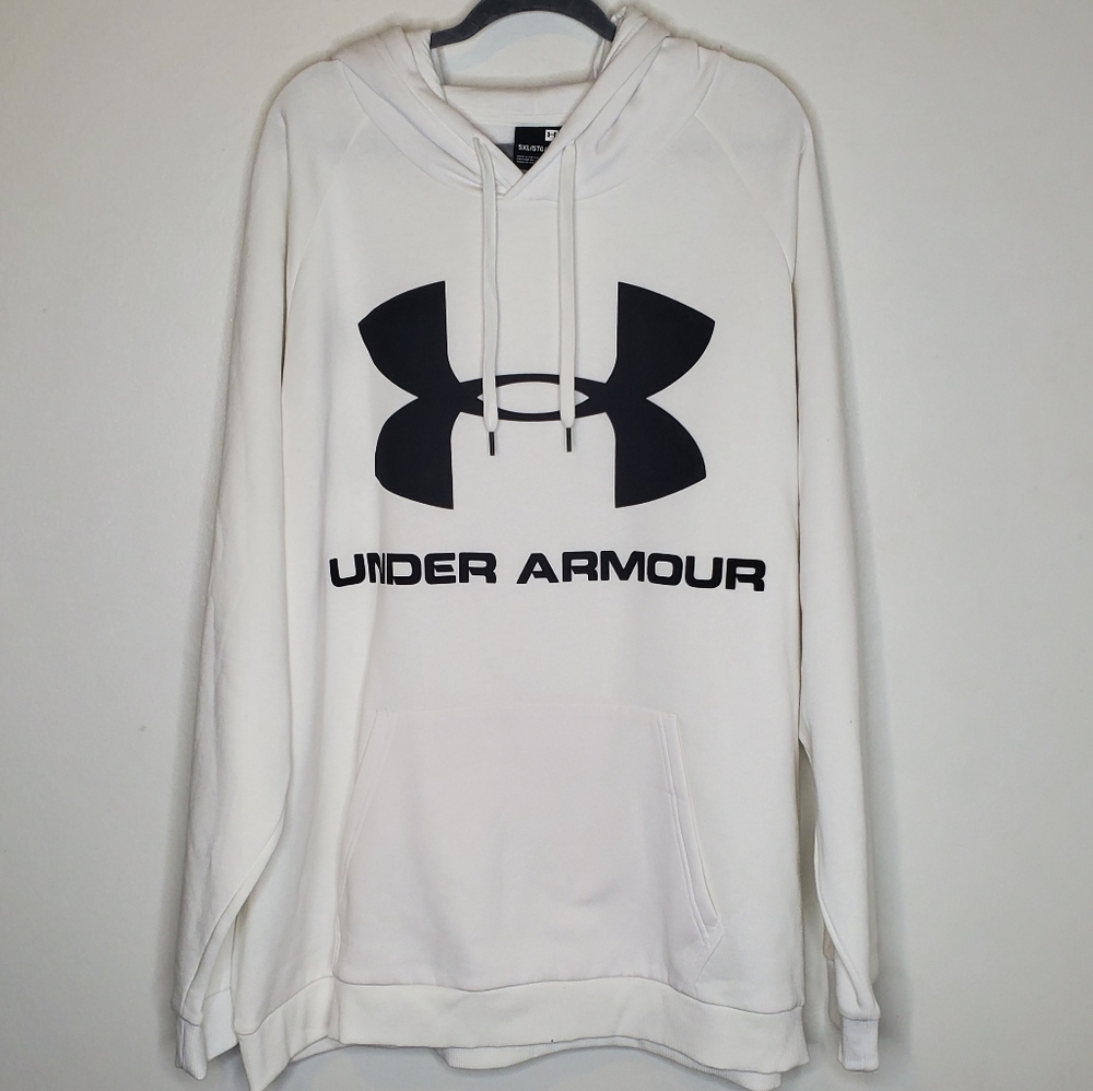 Men's Under Armour White Plus Size Hoodie